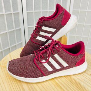 Adidas Cloudfoam QT Racer Running Women's Shoes - Maroon/White